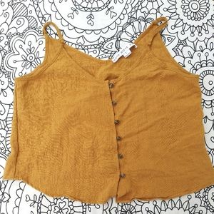 BACK TO SCHOOL SALE! HYFVE brown button down tank